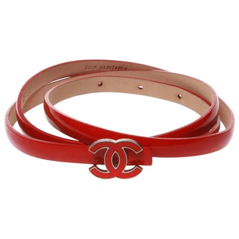 red chanel belt